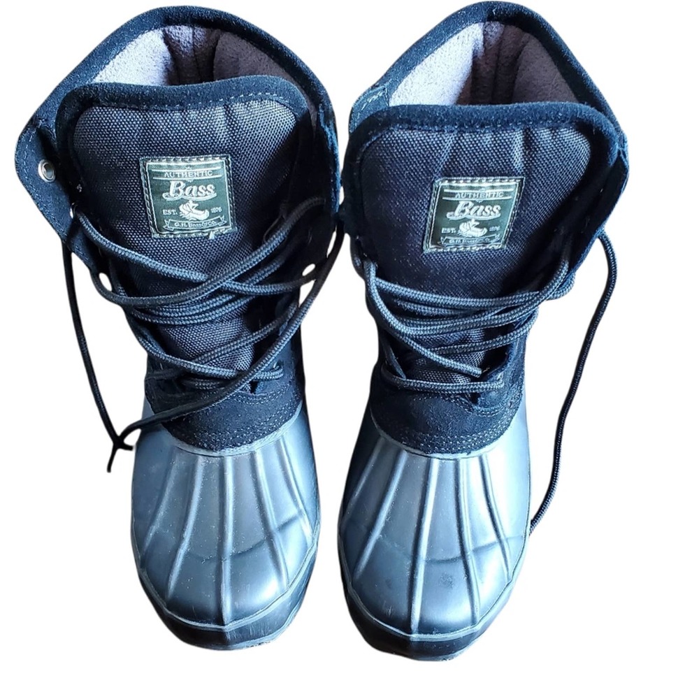 Bass Women's Black Pro Duck Boots Sz 7M